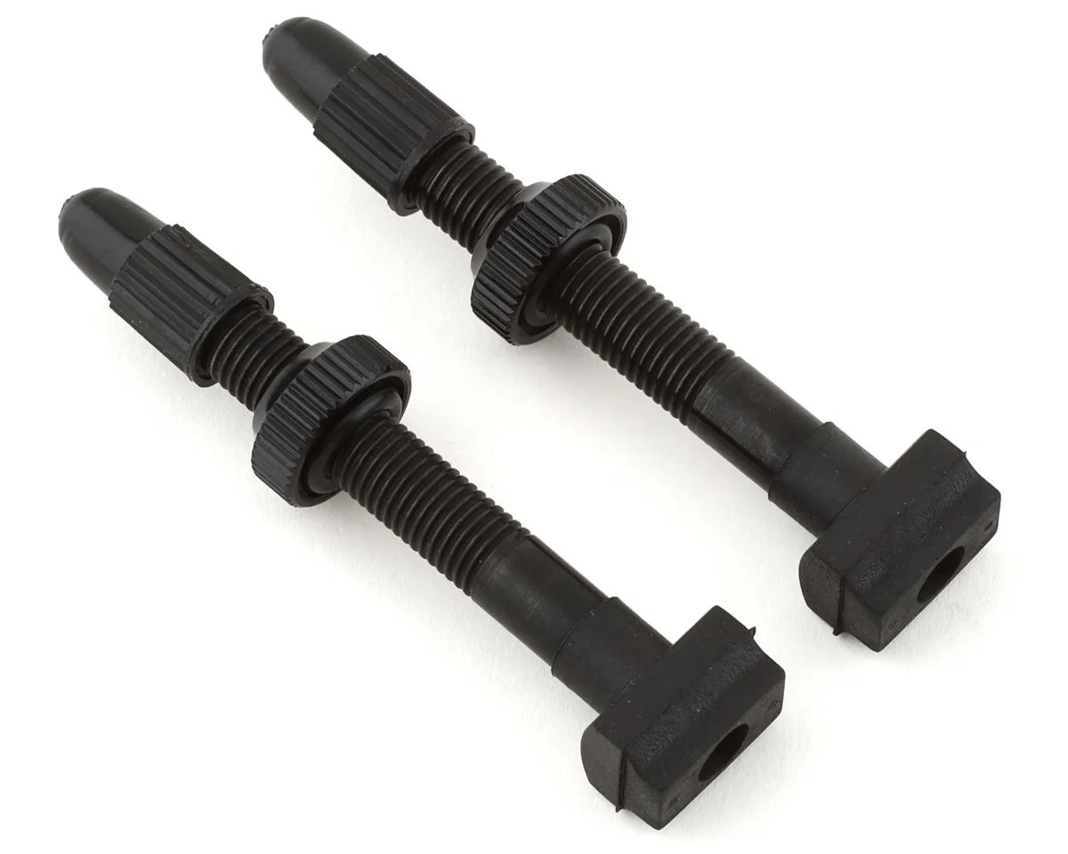 Giant Tubeless Valve Stems (Black) (Pair) (Presta) (44mm)